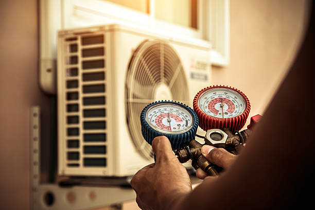 Professional Heat Pump Repair technician working in Marion, PA